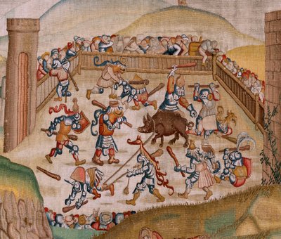 Serie Quattro arazzi ispirati a Hieronymus Bosch. San Martino. Primo arazzo della serie. Modello ispirato all