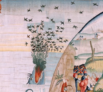 Serie Quattro arazzi dopo Hieronymus Bosch. Tribolazioni della vita umana. Terzo arazzo della serie. Ispirato dall