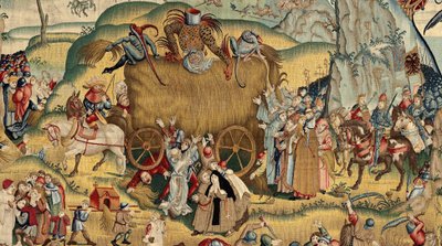 Arazzo ispirato al lavoro di Hieronymus Bosch, c.1560 da Hieronymus (after) Bosch