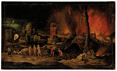 La discesa agli inferi da Hieronymus (follower of) Bosch
