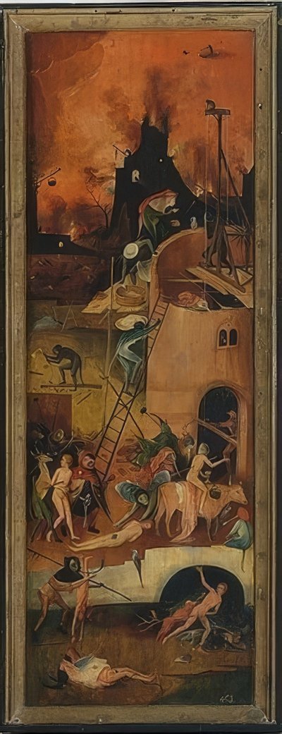 Il carro di fieno (Trittico). Pannello sinistro da Hieronymus Bosch