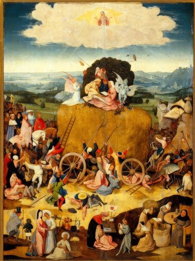 Il trionfo del carro di fieno da Hieronymus Bosch