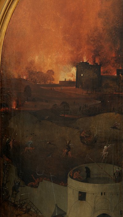 (dettaglio) Pannello destro del Giudizio Universale da Hieronymus Bosch