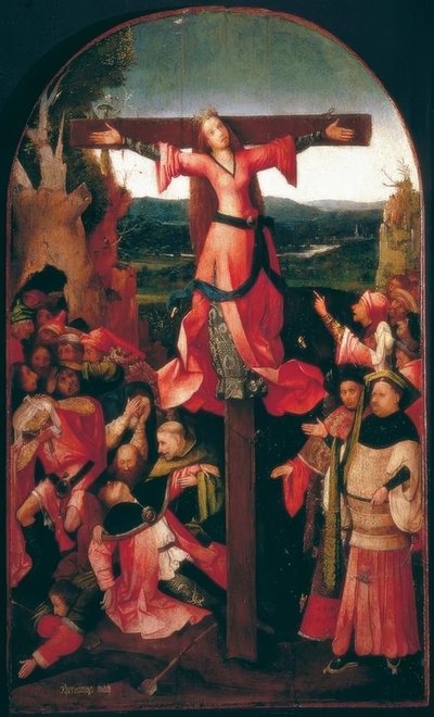 La crocifissione di Santa Giulia (o Liberata) da Hieronymus Bosch