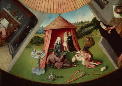 I sette peccati capitali e le quattro ultime cose da Hieronymus Bosch
