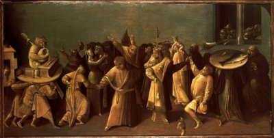 La lotta del Carnevale con la Quaresima da Hieronymus Bosch