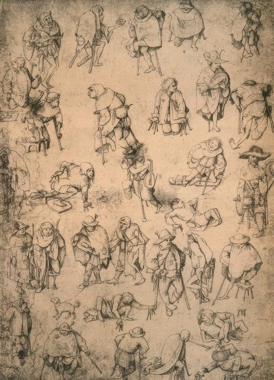 Storpi, mendicanti e musicisti mendicanti da Hieronymus Bosch