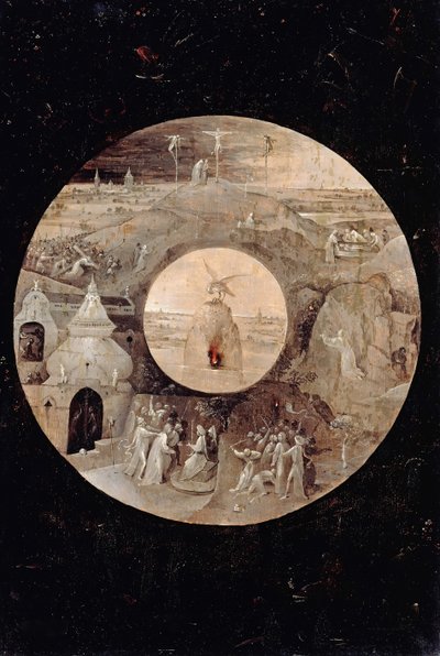 San Giovanni Evangelista a Patmos (retro). La Passione di Cristo, c. 1505 da Hieronymus Bosch