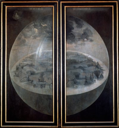 La Creazione del Mondo, porte chiuse del trittico Il Giardino delle Delizie, c1500 da Hieronymus Bosch