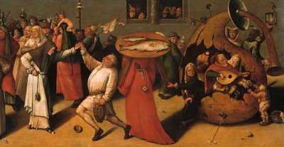 La lotta tra Carnevale e Quaresima (dettaglio) da Hieronymus, Bosch