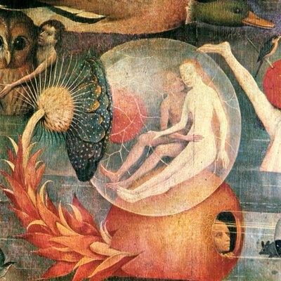Il Giardino delle Delizie Terrene (dettaglio) del pannello centrale, c. 1500 da Hieronymus Bosch
