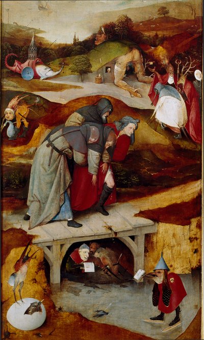Trittico delle tentazioni (dettaglio) 1505-1506 da Hieronymus Bosch