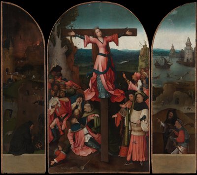 Trittico del martire crocifisso da Hieronymus Bosch