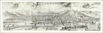 Veduta di Firenze del 1557 di Hieronymus Cock, pubblicata nel 1601 da Paul van der Houve da Hieronymus Cock