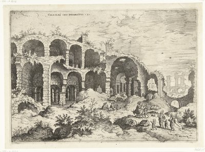 Terza vista del Colosseo a Roma da Hieronymus Cock