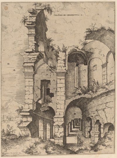 Quinta vista del Colosseo da Hieronymus Cock