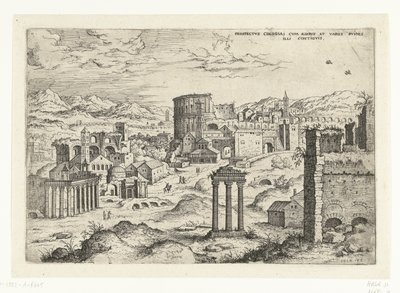 Veduta del Foro Romano da Hieronymus Cock