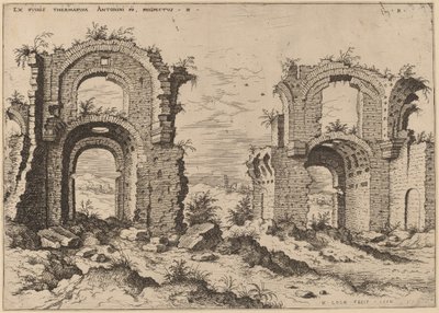 Seconda vista delle Terme di Diocleziano da Hieronymus Cock