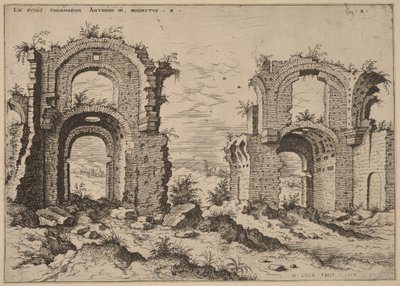 Seconda veduta delle Terme di Diocleziano da Hieronymus Cock