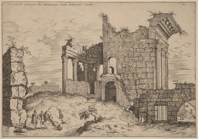 Seconda veduta del Foro di Nerva da Hieronymus Cock