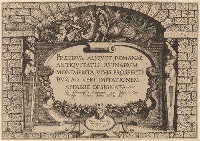 Pagina del Titolo da Hieronymus Cock