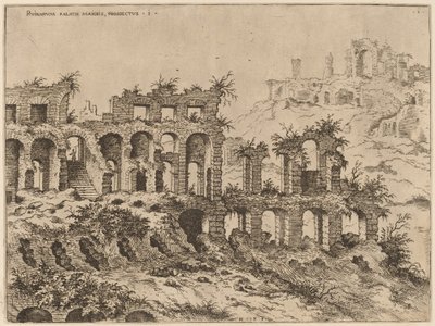 Vista del Colosseo con il Palatino sullo sfondo da Hieronymus Cock