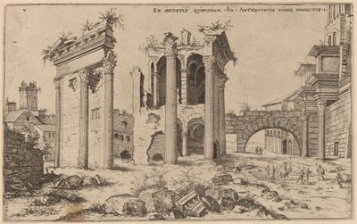 Veduta del Foro di Nerva da Hieronymus Cock