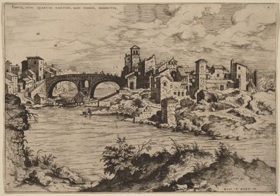 Vista del Ponte Quattro Capi e dell