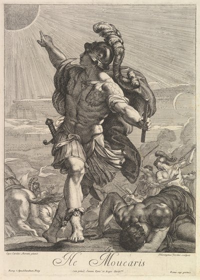 Giosuè che comanda al sole di fermarsi da Hieronymus Ferroni