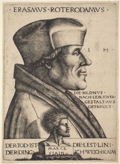 Erasmo da Rotterdam da Hieronymus Hopfer