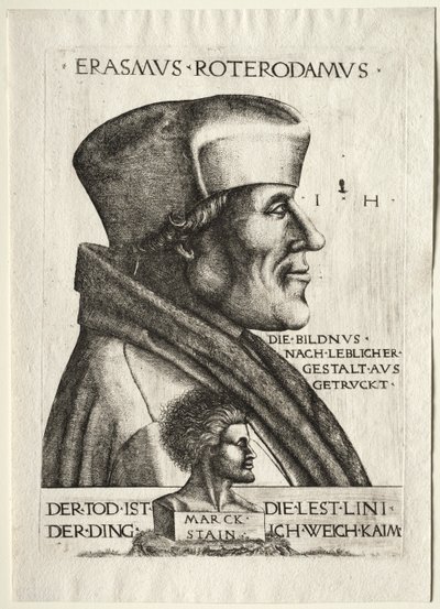Erasmo da Rotterdam da Hieronymus Hopfer