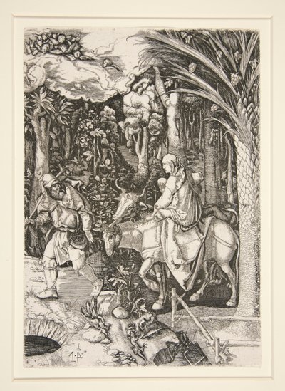 La fuga in Egitto da Hieronymus Hopfer