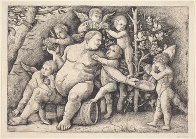 Sileno da Hieronymus Hopfer after Andrea Mantegna