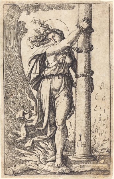 Fortezza da Hieronymus Hopfer after Marcantonio Raimondi