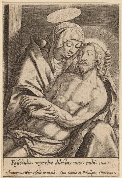 Fasciculus myrrhae dilectus meus mihi da Hieronymus Wierix