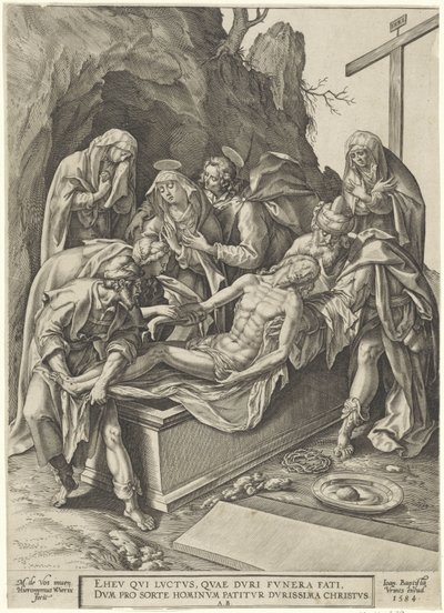 Deposizione di Cristo da Hieronymus Wierix
