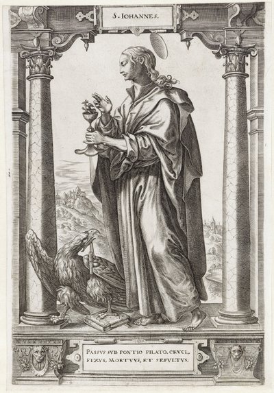 San Giovanni Evangelista da Hieronymus Wierix