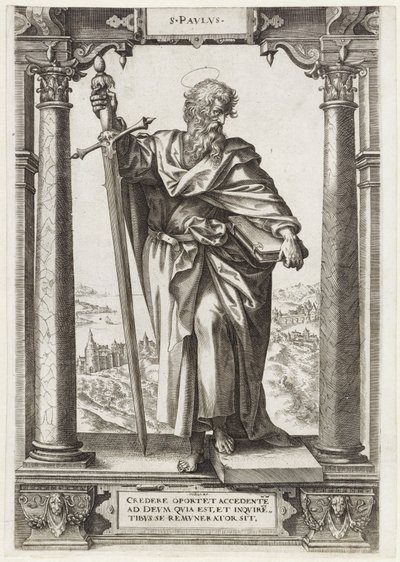 San Paolo di Tarso da Hieronymus Wierix