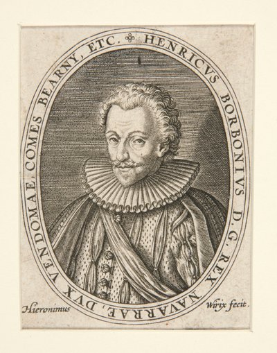 Re Enrico IV da Hieronymus Wierix