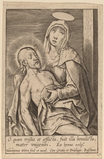 O quam tristis et afflicta ... da Hieronymus Wierix