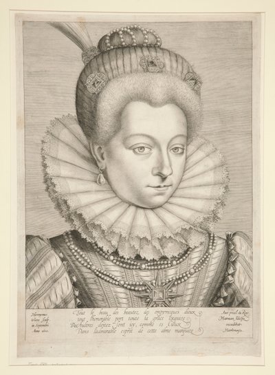 Ritratto di Catherine Henriette de Balzac D da Hieronymus Wierix