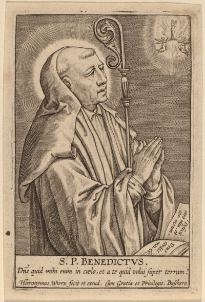 San Benedetto da Hieronymus Wierix