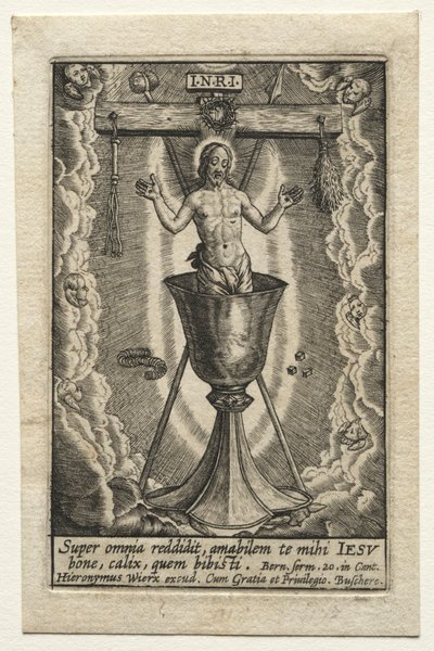 Il sangue del Redentore da Hieronymus Wierix