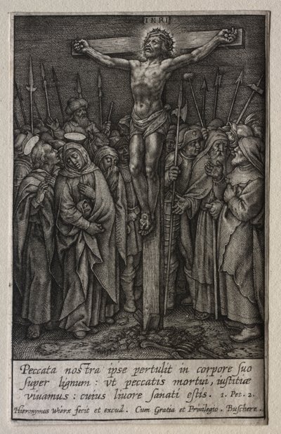 La Passione: Cristo Crocifisso da Hieronymus Wierix