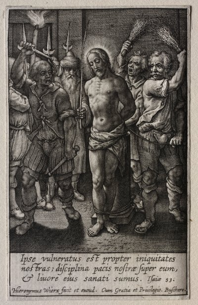 La Passione: La Flagellazione da Hieronymus Wierix