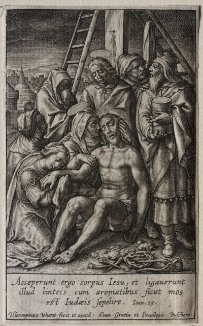 La Passione: La Lamentazione da Hieronymus Wierix