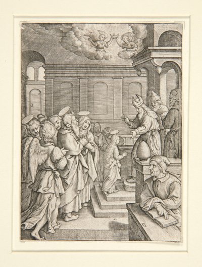 La Presentazione della Vergine, dalla serie La Vita della Vergine da Hieronymus Wierix