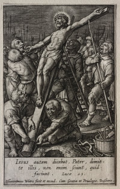 La Passione: Cristo crocifisso da Hieronymus or Jerome Wierix