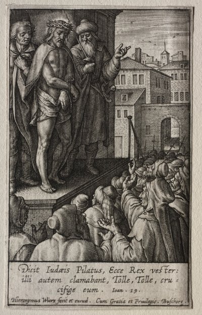 La Passione: Cristo presentato al popolo da Hieronymus or Jerome Wierix