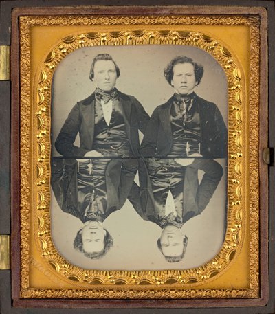 Ritratto di due uomini, c. 1850 (foto) da Higgins